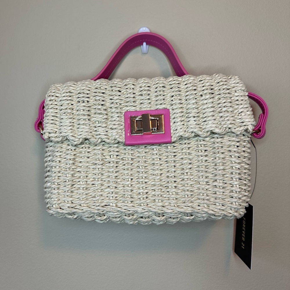 Woven crossbody bag